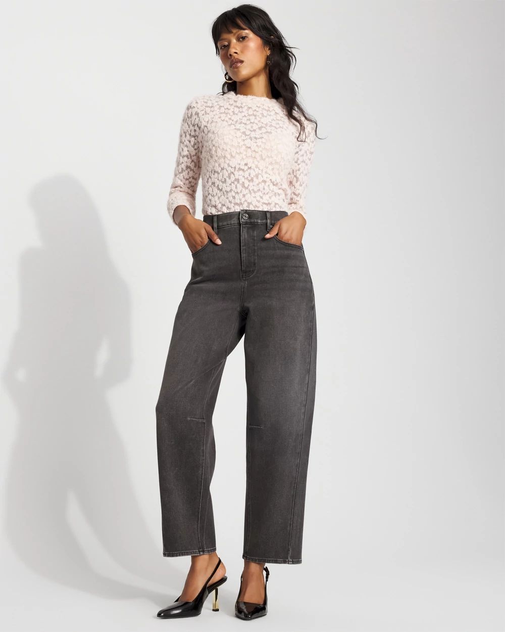 Extra High-Rise Barrel Jean