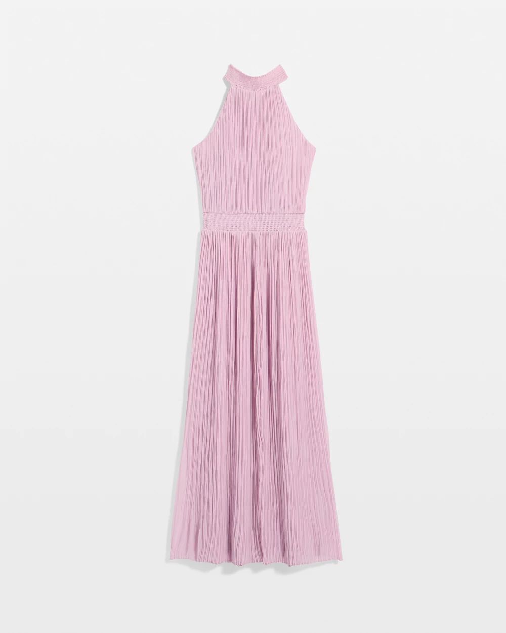 Pleated Halter Maxi Dress click to view larger image.
