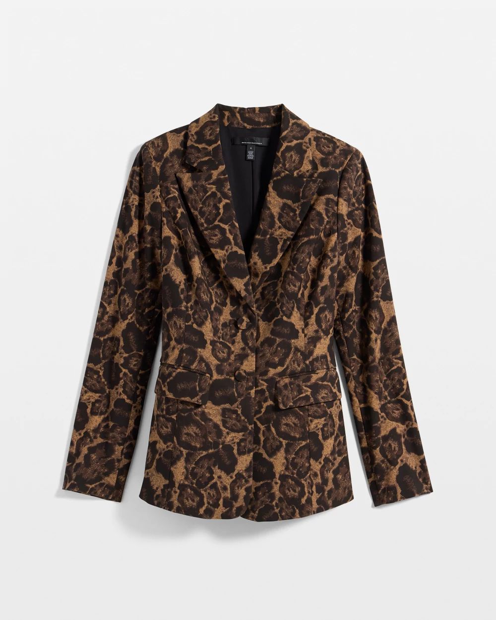Animal Print WHBM® Two-Button Studio Blazer click to view larger image.