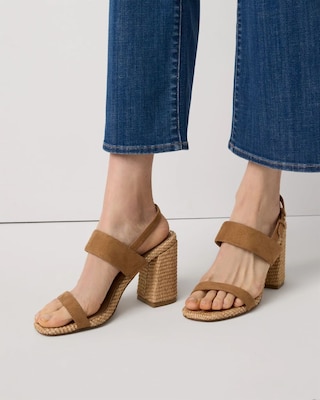 Raffia Heeled Sandal