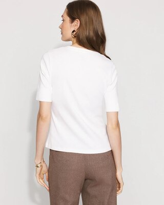 Elbow Sleeve Charm Tee click to view larger image.