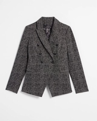 WHBM® Knit Plaid Studio Blazer click to view larger image.