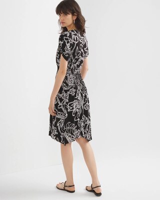 Short Sleeve Ruched Corset Matte Jersey Dress