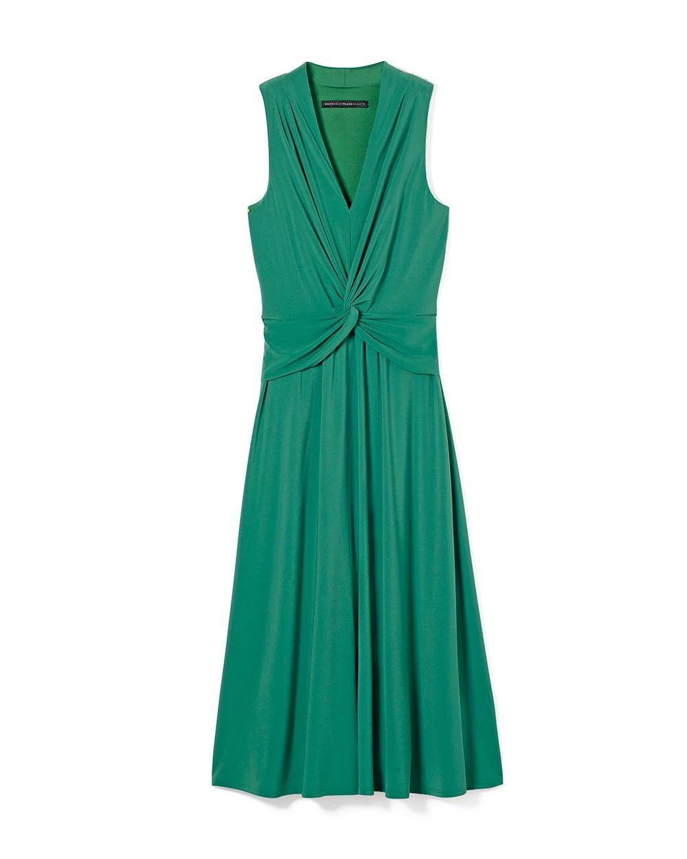 Sleeveless Matte Jersey Twist Front Dress click to view larger image.