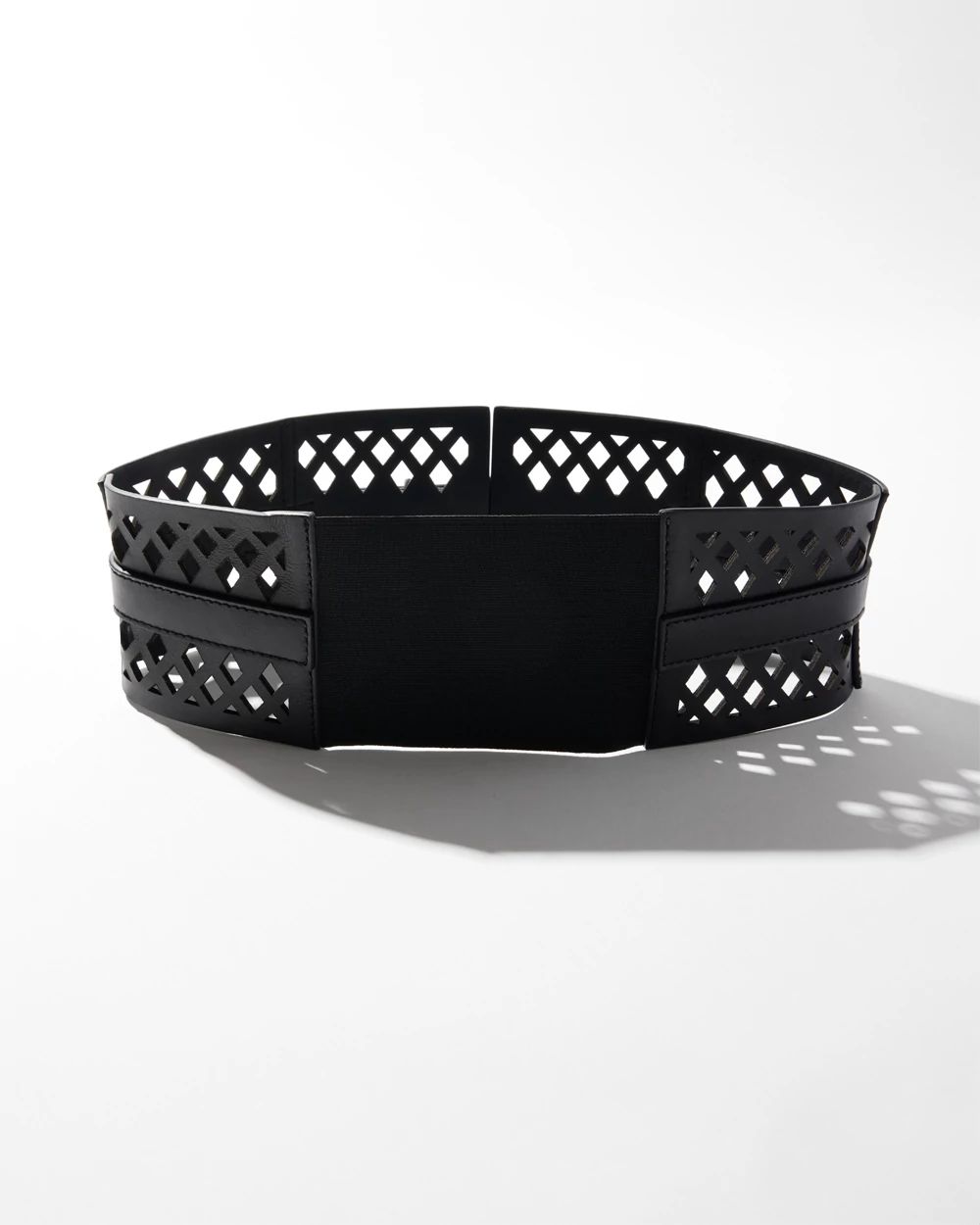 Blk Corset Cutout Belt