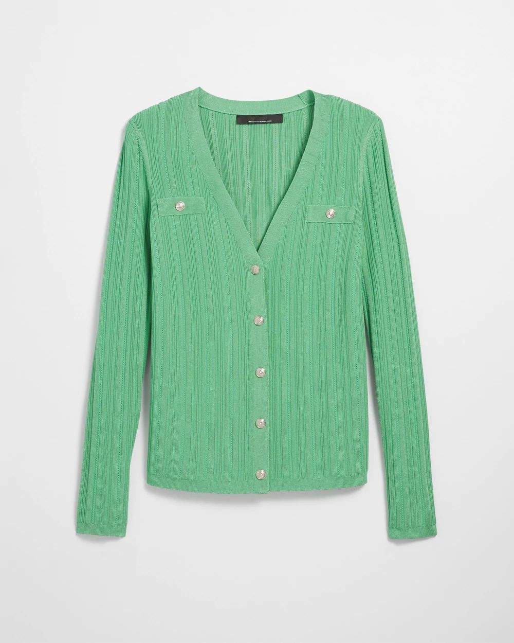 Long Sleeve Snap Front Cardigan