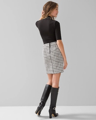 Houndstooth Boot Skirt click to view larger image.