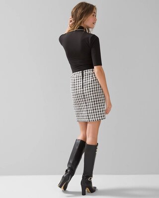 Houndstooth Boot Skirt