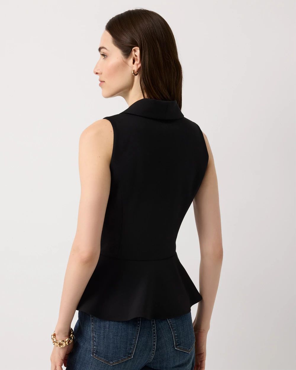 Peplum Tailored Vest click to view larger image.