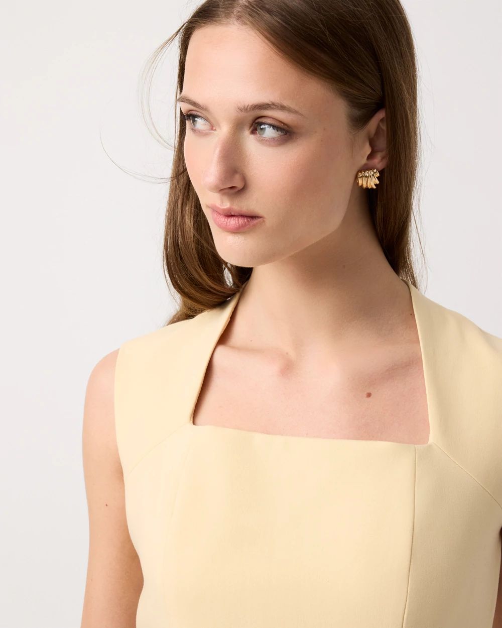 Square Neck Sheath Dress