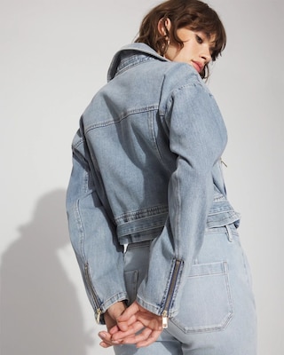 Denim Moto Jacket click to view larger image.