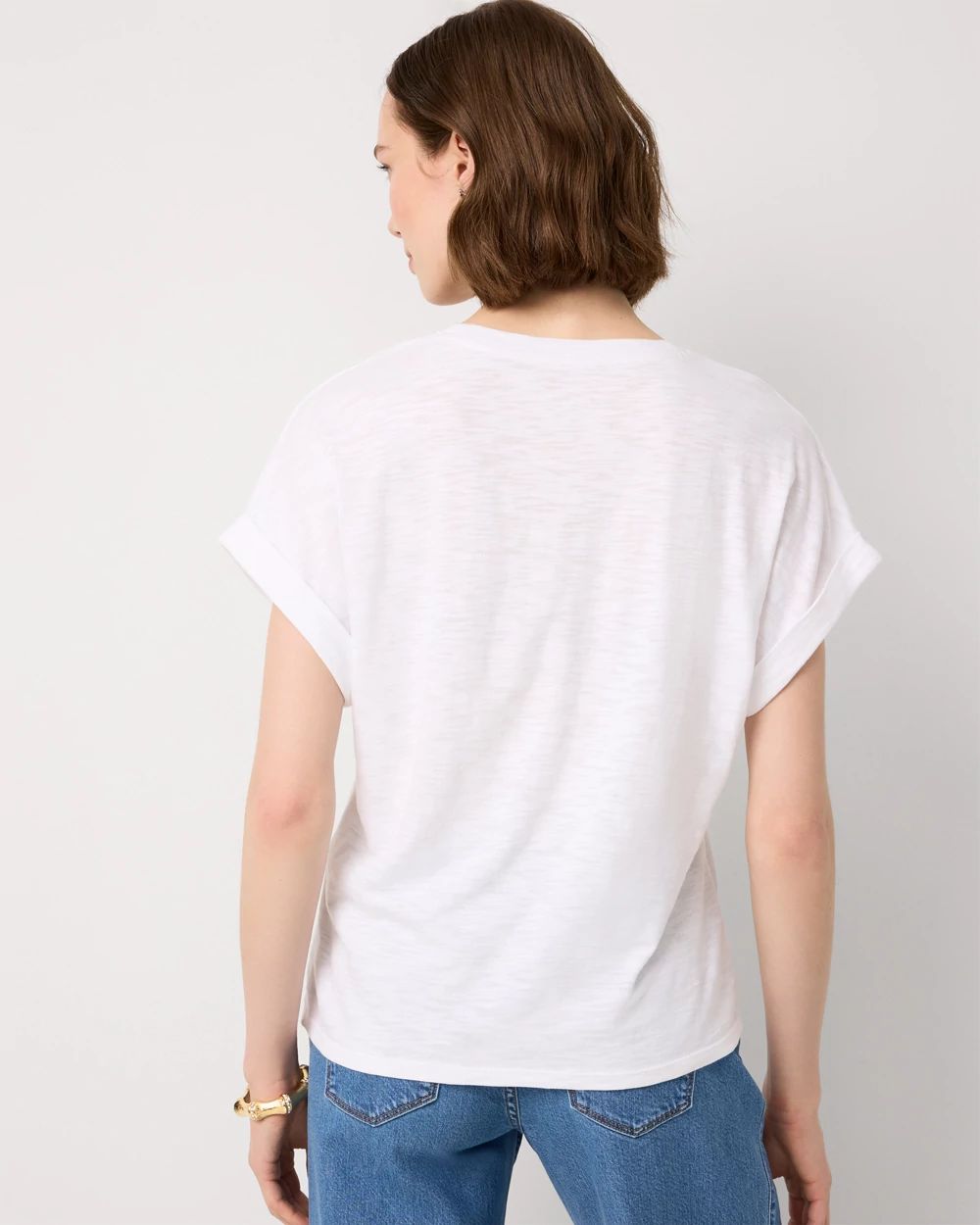 V-neck Short Sleeve Tee