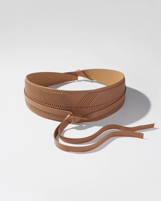 Whip-Stitch Tie Obi Belt click to view larger image.