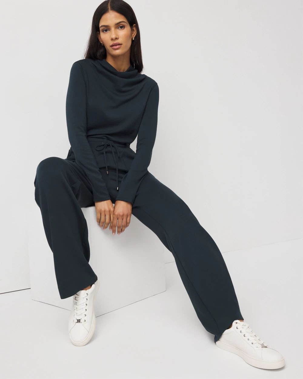 Petite Mockneck Jumpsuit