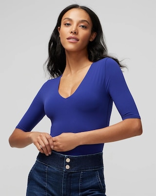 WHBM® FORME Elbow-Sleeve Top click to view larger image.