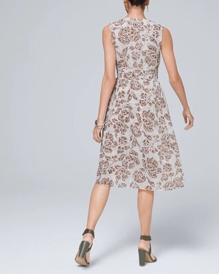 Floral-Print Fit-And-Flare Dress