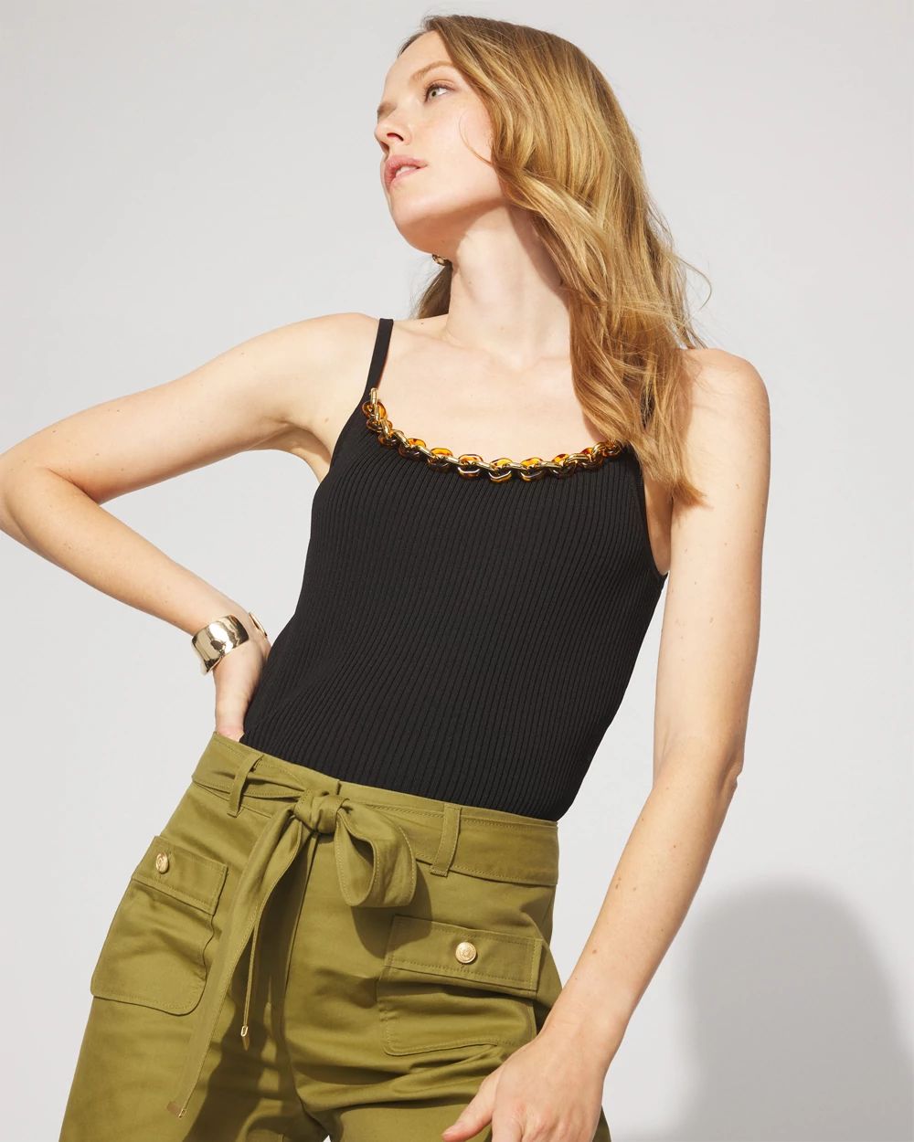 WHBM FORME™ Sculpt Stretch Chain-Trim Tank