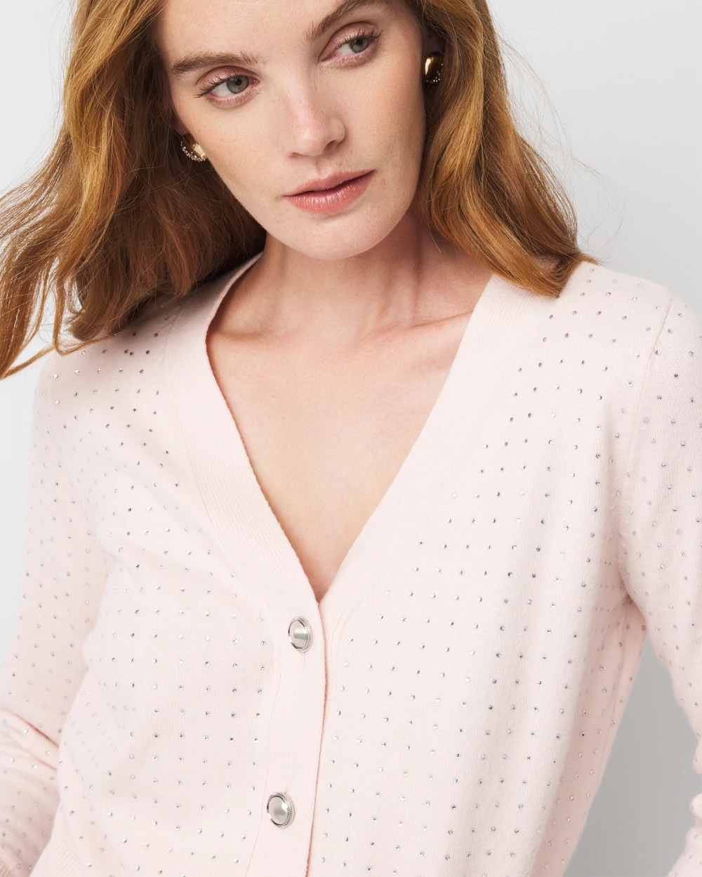Embellished Cardigan Sweater
