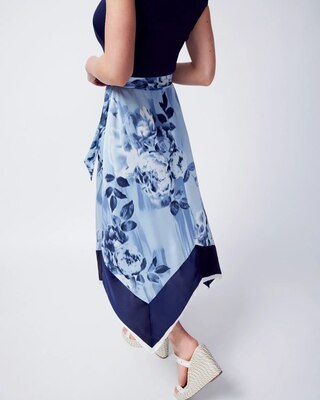Handkerchief-Hem Midi Dress