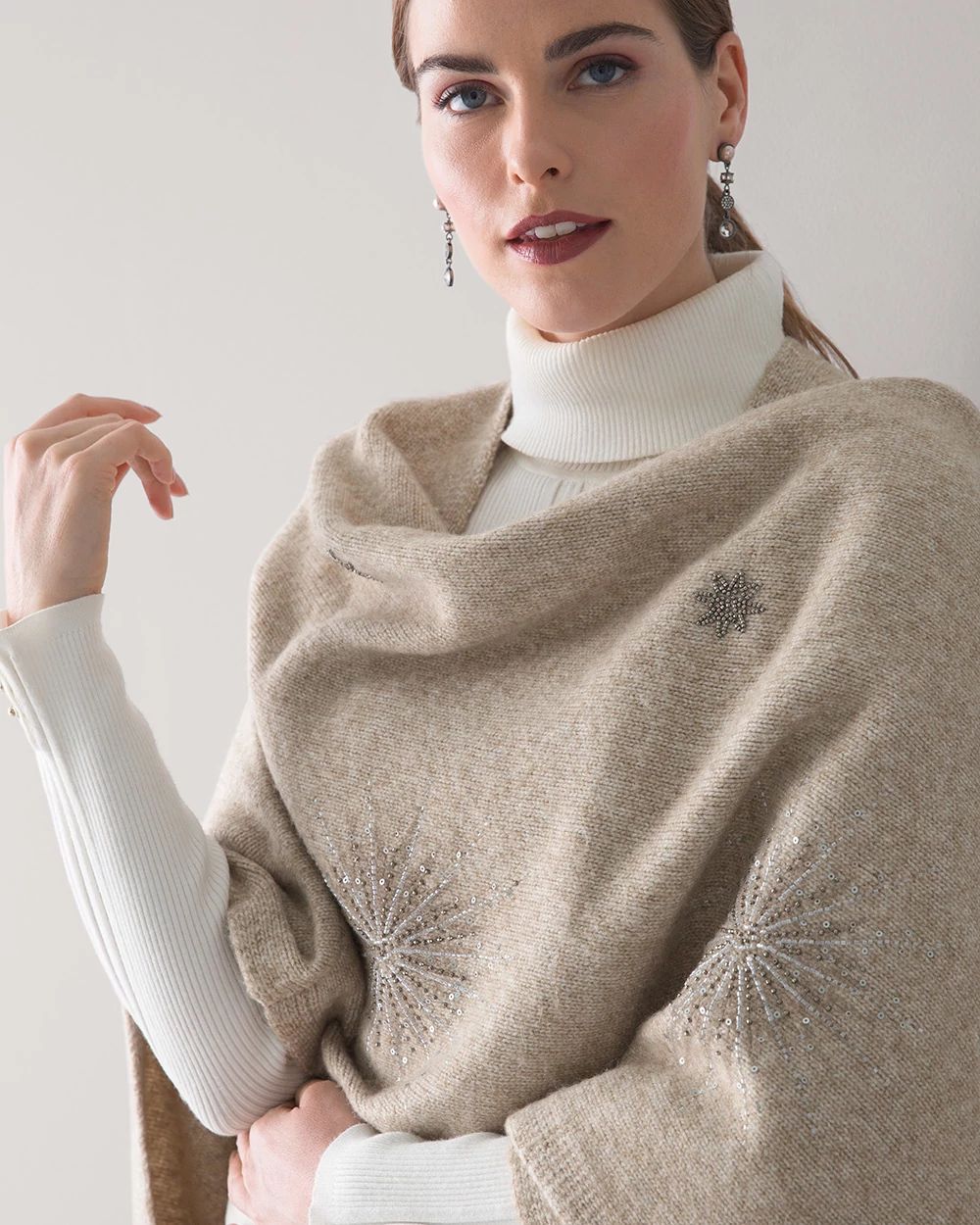 Celestial Print Ruana Wrap