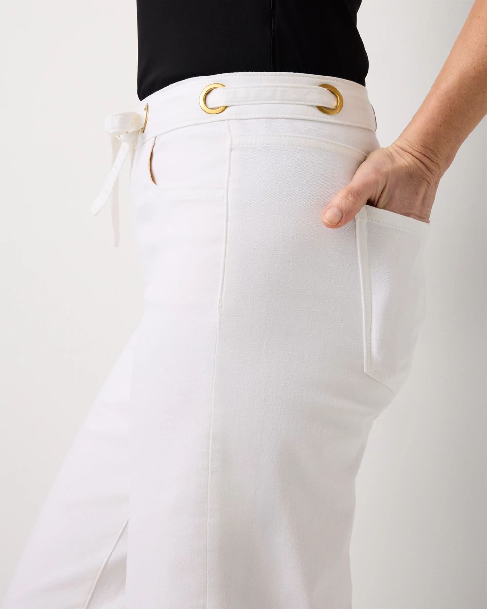 Grommet High Rise Wide Leg Crop Jean click to view larger image.