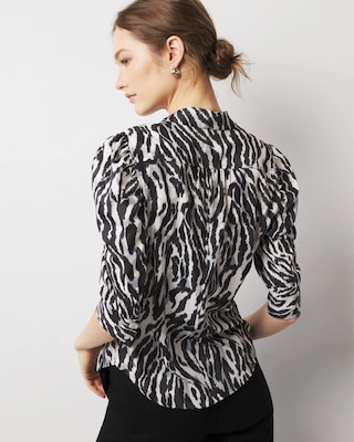 Ruched Sleeve Shirt click to view larger image.