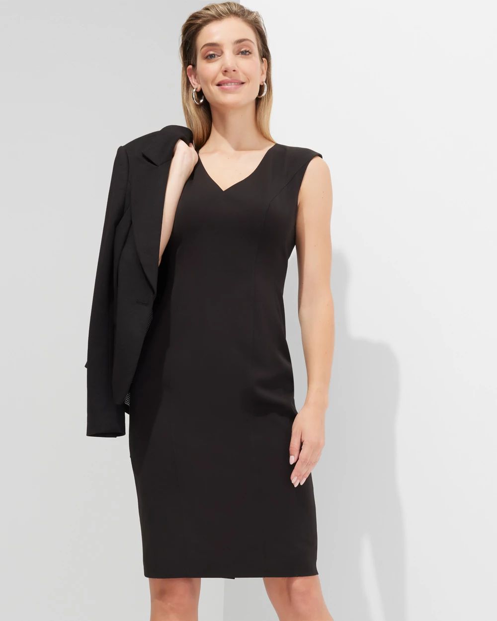 Outlet WHBM Sleeveless V-Neck Shift Dress