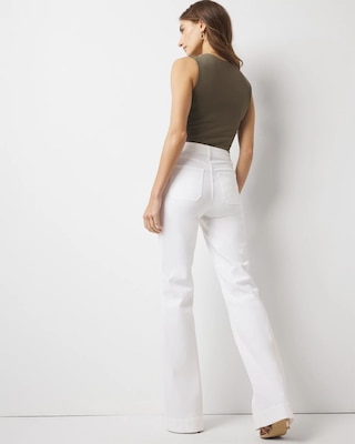 High-Rise Novelty Chain Trouser Jean click to view larger image.