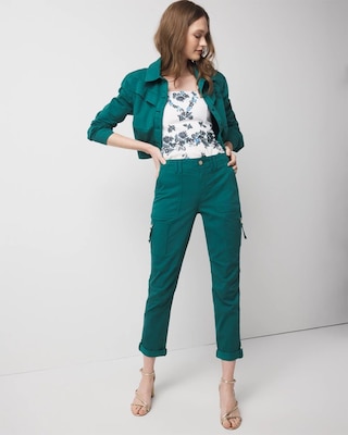 Mid-Rise Pret-A-Pedi Straight Cropped Pants click to view larger image.