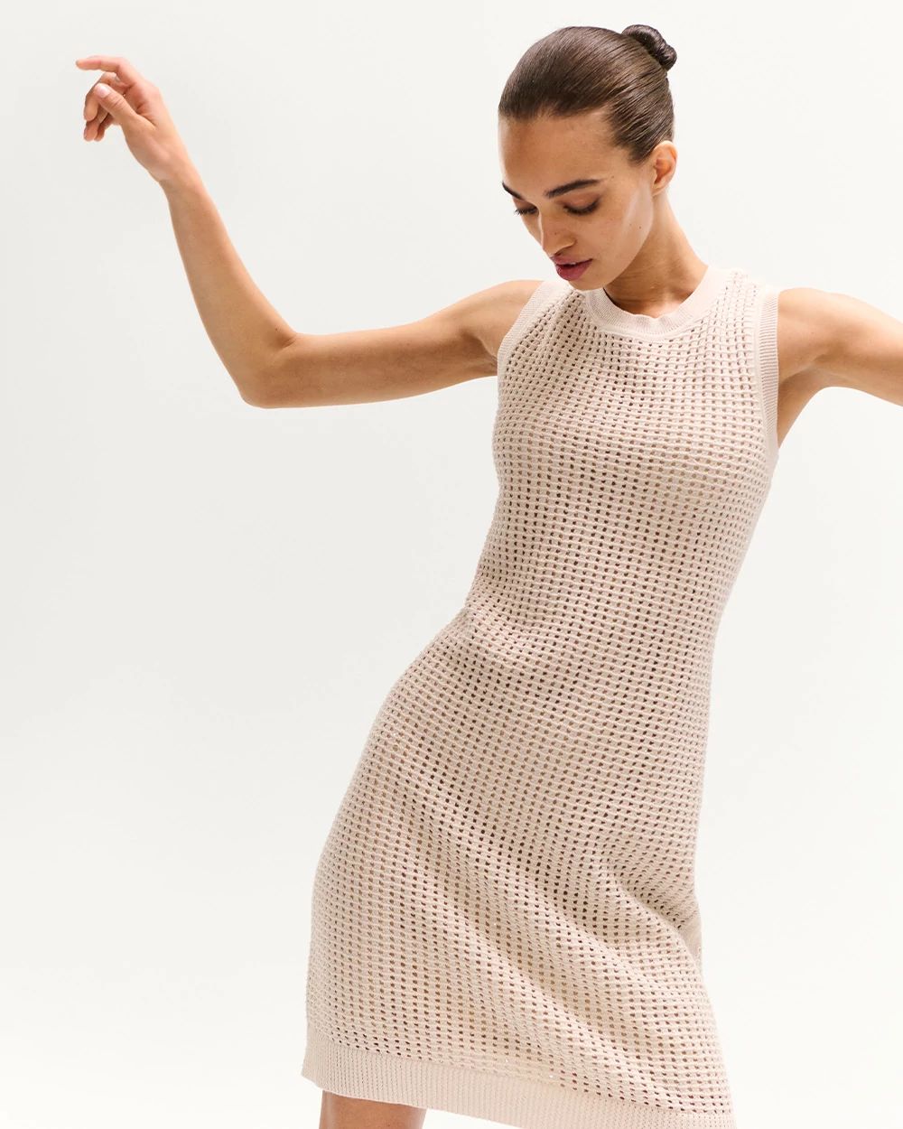 Sequin Crochet Mini Dress