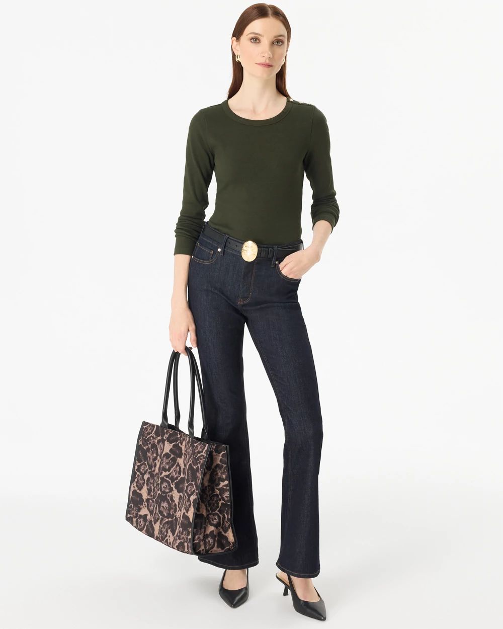 Ribbed Long Sleeve Top click to view larger image.