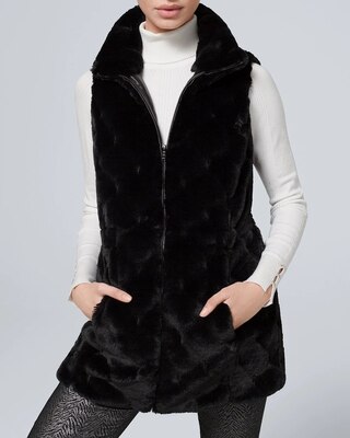 Long Faux-Fur Vest