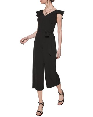 Outlet WHBM Flutter-Sleeve Cropped Jumpsuit