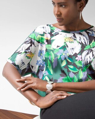 Short-Sleeve Woven Dolman