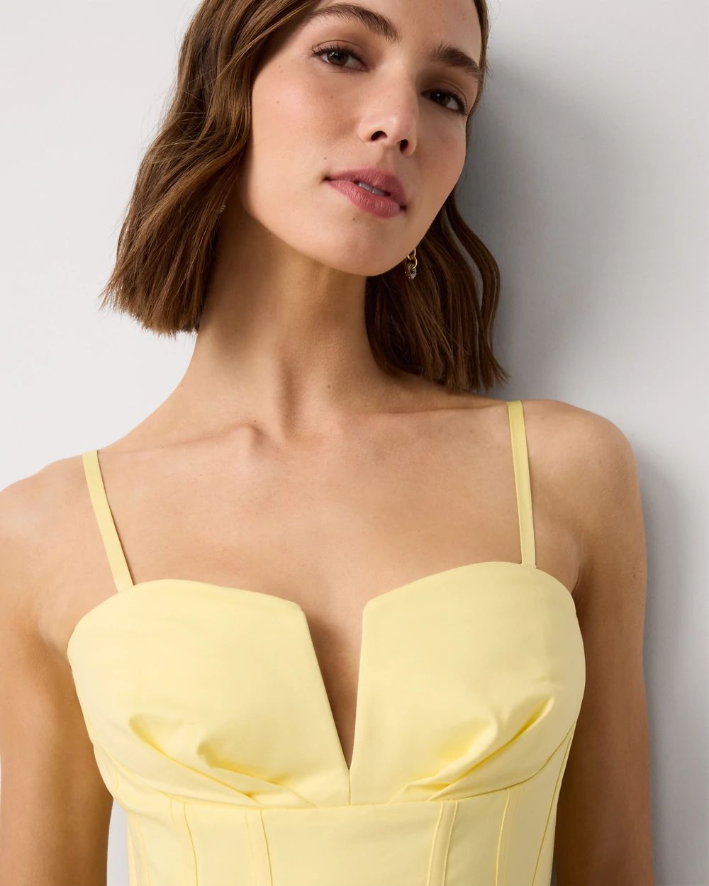 Strapless Corset Midi Dress click to view larger image.