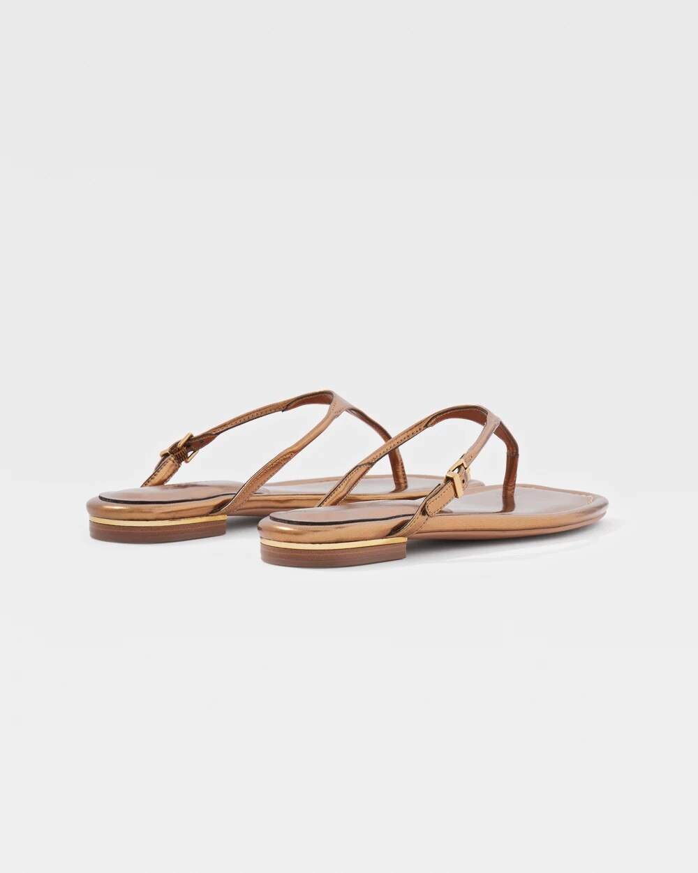 Copper Metallic Heel Sandal - image 3