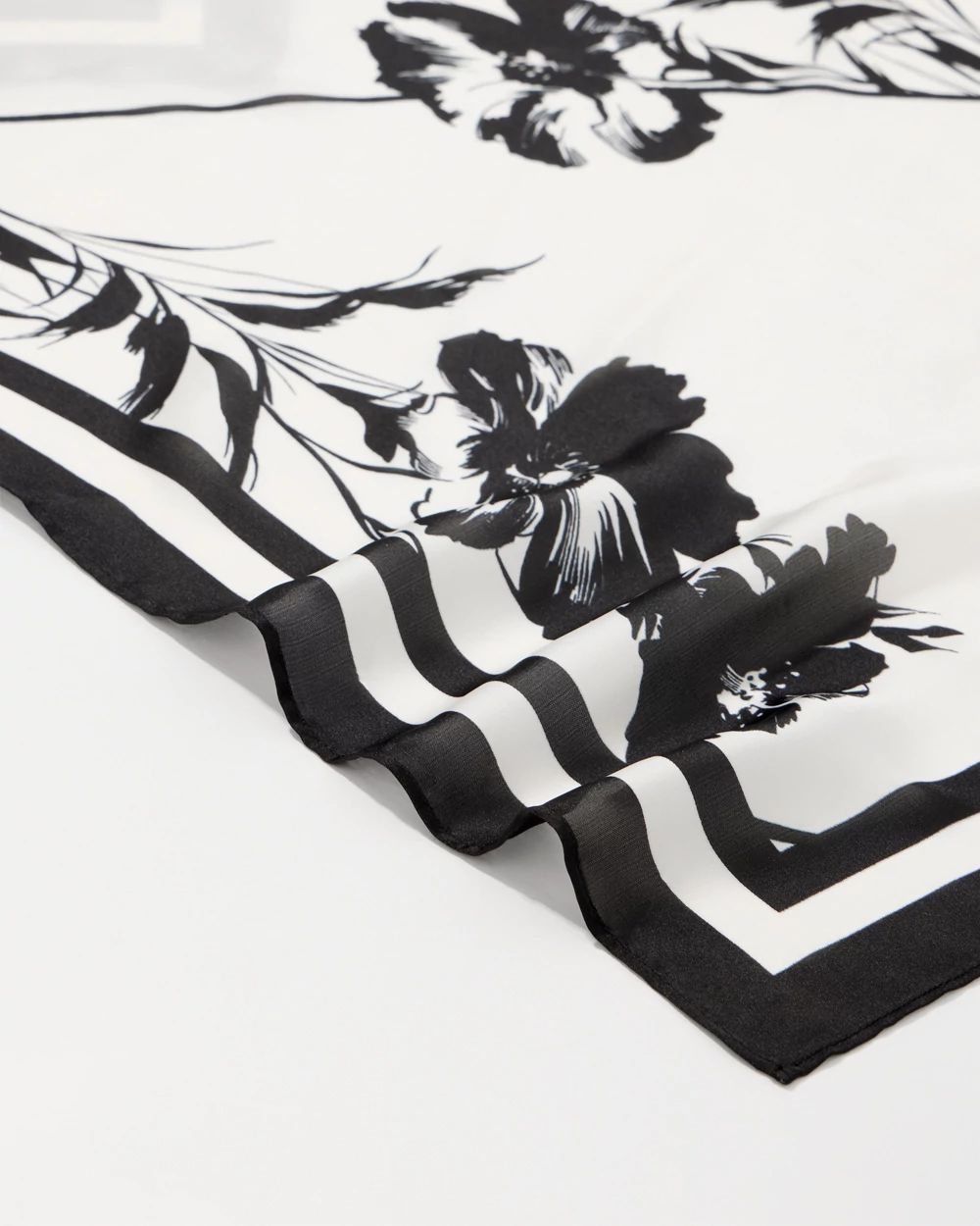 Floral Print Square Scarf click to view larger image.