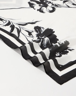 Floral Print Square Scarf click to view larger image.