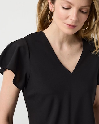 Flutter Sleeve Crepe Shell click to view larger image.