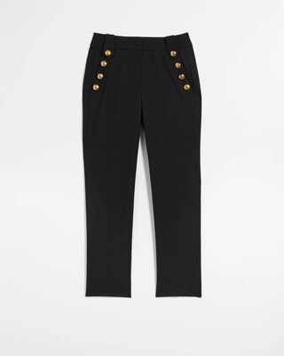 WHBM® Jolie Button Straight Lightweight Comfort Stretch Pant click to view larger image.