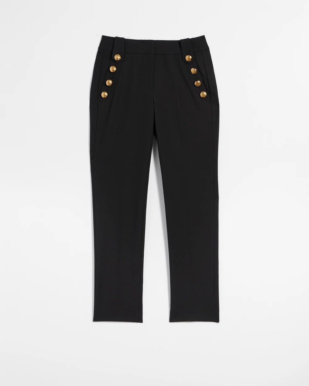 WHBM® Jolie Button Straight Lightweight Comfort Stretch Pant click to view larger image.