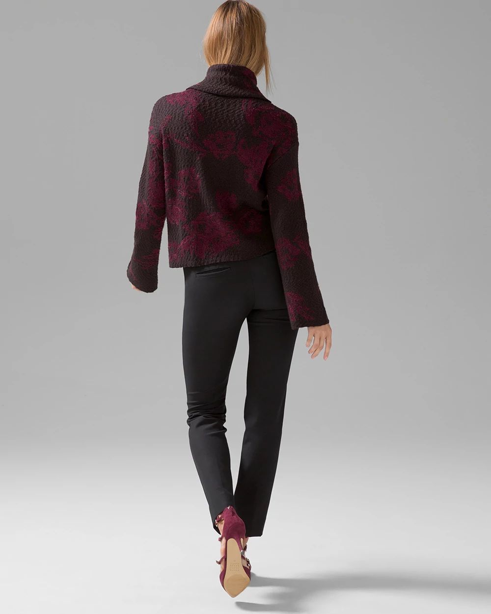 Jacquard Turtleneck Sweater