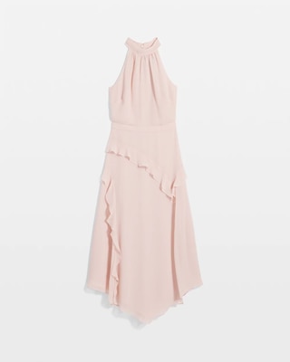 Ruffle Halter Midi Dress click to view larger image.
