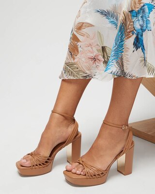 Knotted Platform Sandal