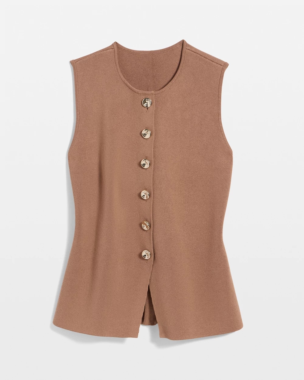 Button Front Longline Sweater Vest - image 5