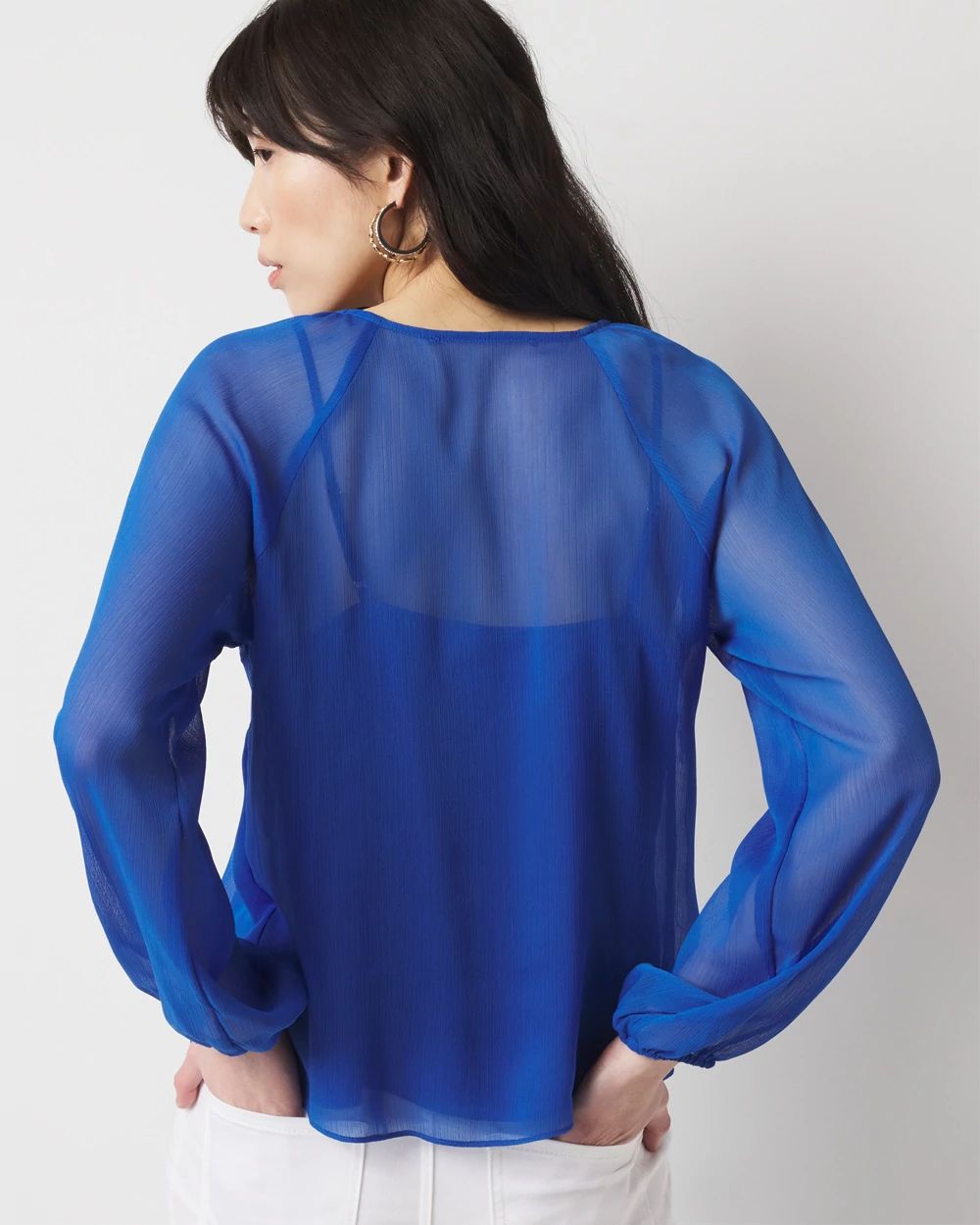 Ruffle Front Blouse