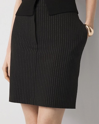 Pinstriped Mini Skirt click to view larger image.