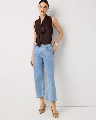Featherweight High-Rise Wide Leg Cropped Jean