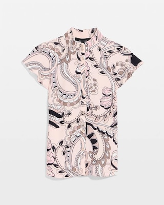 Flutter Sleeve Crepe Shell click to view larger image.