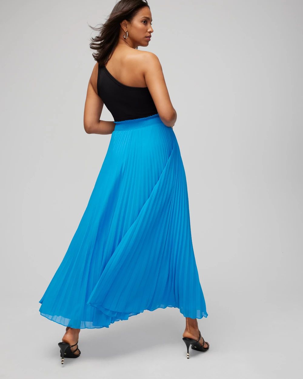 Pleated Maxi Skirt